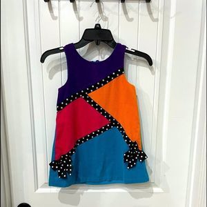 Bonnie Jean Girl’s Multi Colored Jumper Dress - Size 5